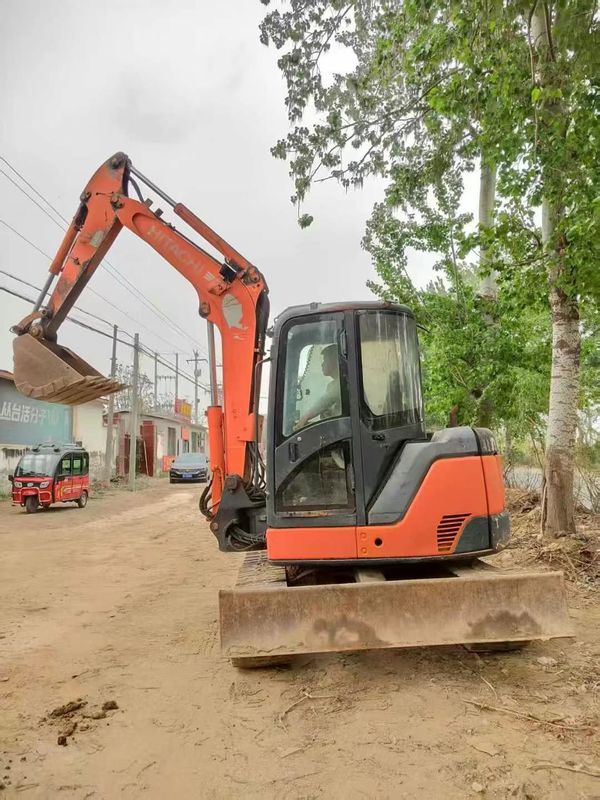 รถขุด Hitachi ZX75-US ใช้แล้ว ขนาด 7.5 ตัน เครื่องจักรสำหรับงานก่อสร้าง พร้อมใช้งาน