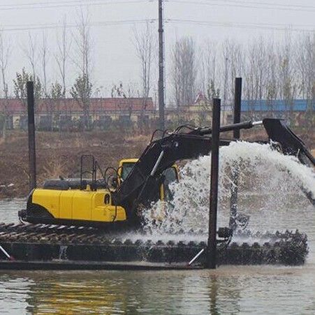 ประเทศจีน OEM สายยาง ชาซีหุ่นยนต์ รุ่นขุดอัมฟิเบียส เครื่องขุดพอนโตน รถใต้ดิน สําหรับขาย