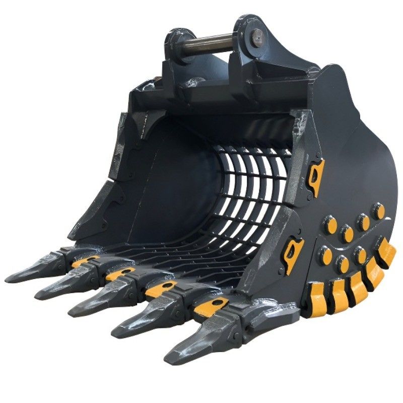 Customized 30 Ton Excavator Backhoe Skeleton Riddle Rib Bucket Heavy Duty Sorting