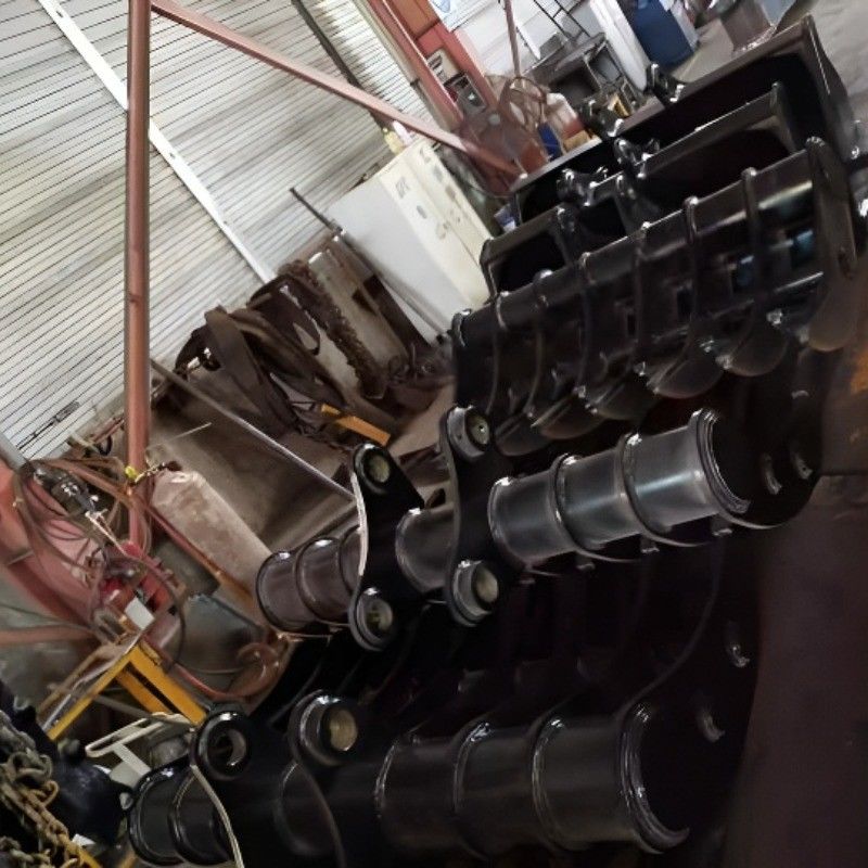 High Quality Custom PC100-6 10 Ton Excavator Rake Bucket OEM Attachment Construction