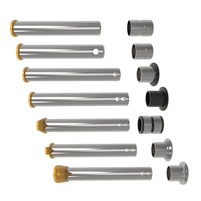 อุปกรณ์หนัก Track Pin Bushes 45 มม Excavator Loader โลหะเหล็กสแตนเลส Pc120 Pc200 Ex200