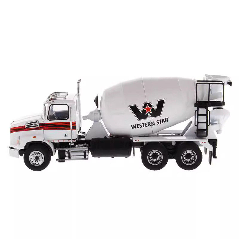 รถผสมปูน Western Star DM 1/50 โมเดลยานพาหนะขนส่งปูนซีเมนต์หล่อขึ้นรูปสำหรับนักสะสม
