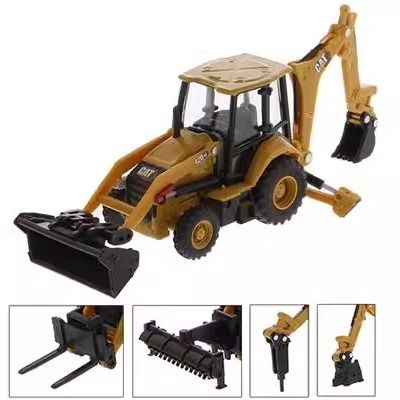 รถขุดตักหลังขนาด 1/64 Diecast Masters รุ่นรถก่อสร้างโลหะผสม 85765