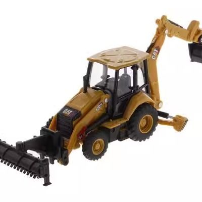 รถขุดตักหลังขนาด 1/64 Diecast Masters รุ่นรถก่อสร้างโลหะผสม 85765