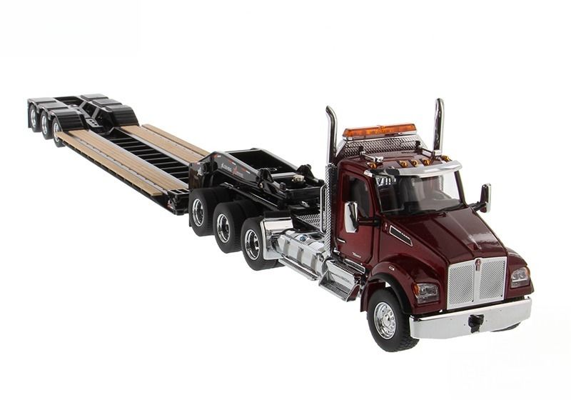 รถลากจูง Kenworth T880S American Kenworth แบบอัตโนมัติ ขนาด 1/50 รุ่นขนส่ง DM71061 พร้อมบูสเตอร์
