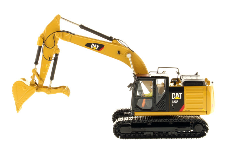 DM เครื่องจักร 1:50 ขนาด CAT 323F L เครื่องขุดแบบ 85924C ของเล่นของขวัญ