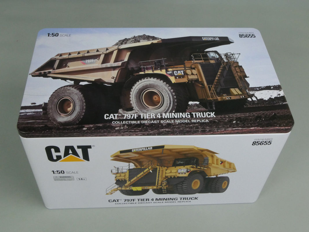 DM ใหม่ 1:50 สเกล CAT 797F รถดัมพ์เหมืองขนาดใหญ่ โมเดลหล่อ Die-cast 85655