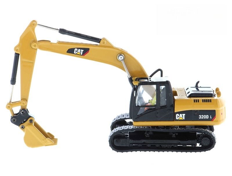DM85652 Cat 320D L เครื่องติดตั้งเครื่องขุดไฮดรอลิก รุ่น 1:87 ขนาดของเล่น Diecast