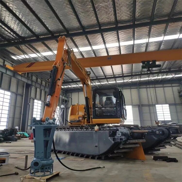 เครื่องขุดอัมฟิเบียส ที่ใช้ตามความต้องการ เครื่องขุดอัมฟิเบียส พลอยบนรถยนต์