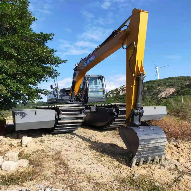 ช่วงล่างทุ่นลอยน้ำสำหรับรถขุดที่ปรับแต่งได้ ทุ่นลอยน้ำสำหรับบึงเพื่อการทำงานที่มั่นคง บำรุงรักษาง่าย ผู้จัดจำหน่าย